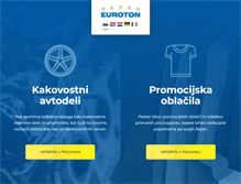 Tablet Screenshot of euroton.si